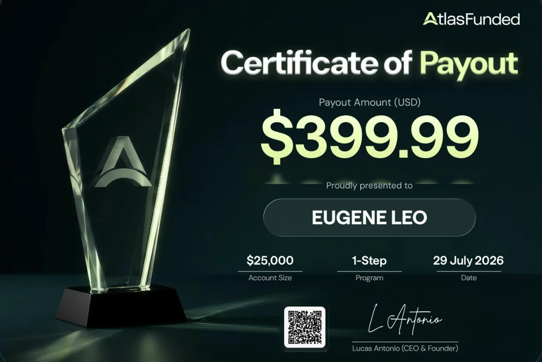 Example Atlas payout certificate
